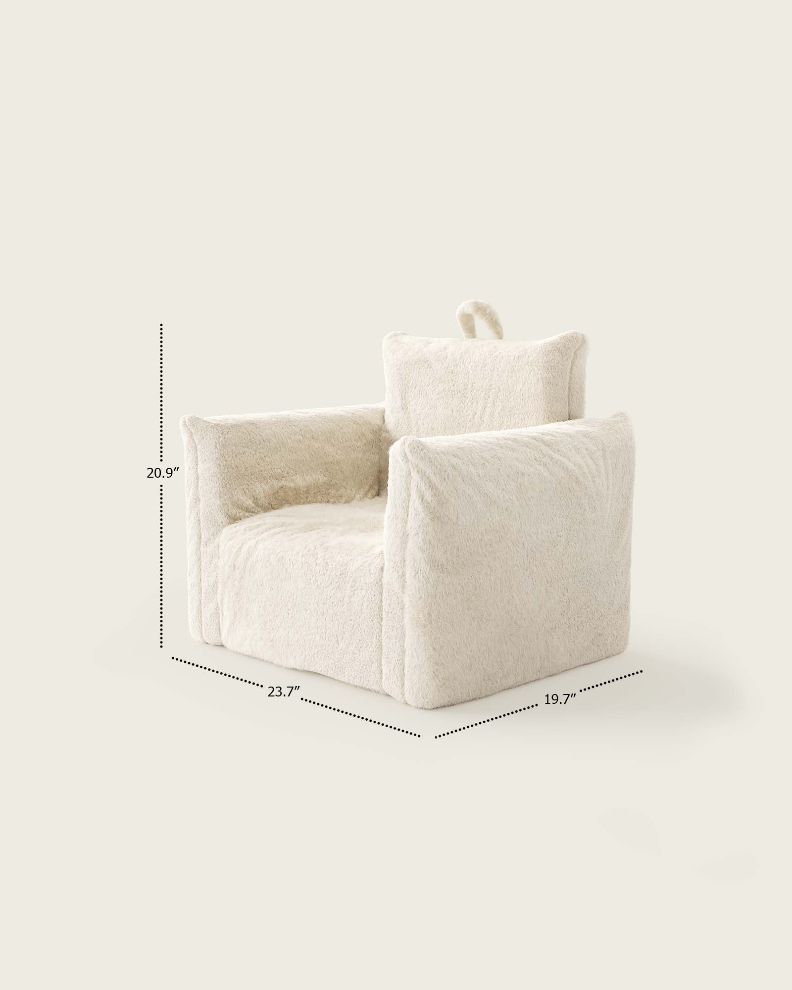 The Hug Mini Chair in Faux Fur