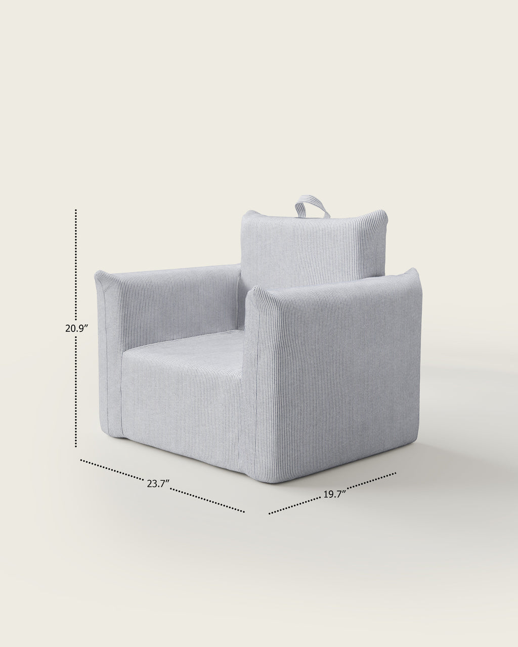 The Hug Mini Chair in Yarn-Dyed Fabric