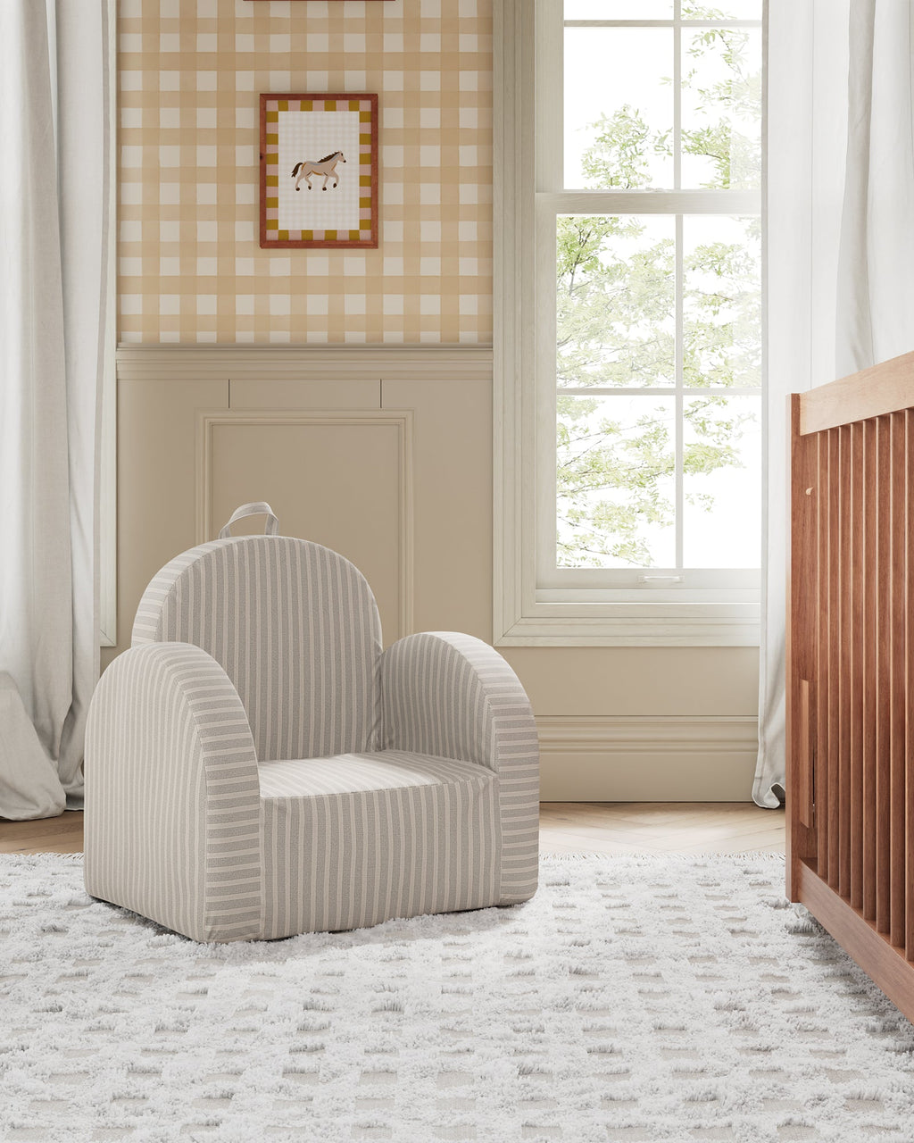 The Hop Mini Chair in Yarn-Dyed Fabric