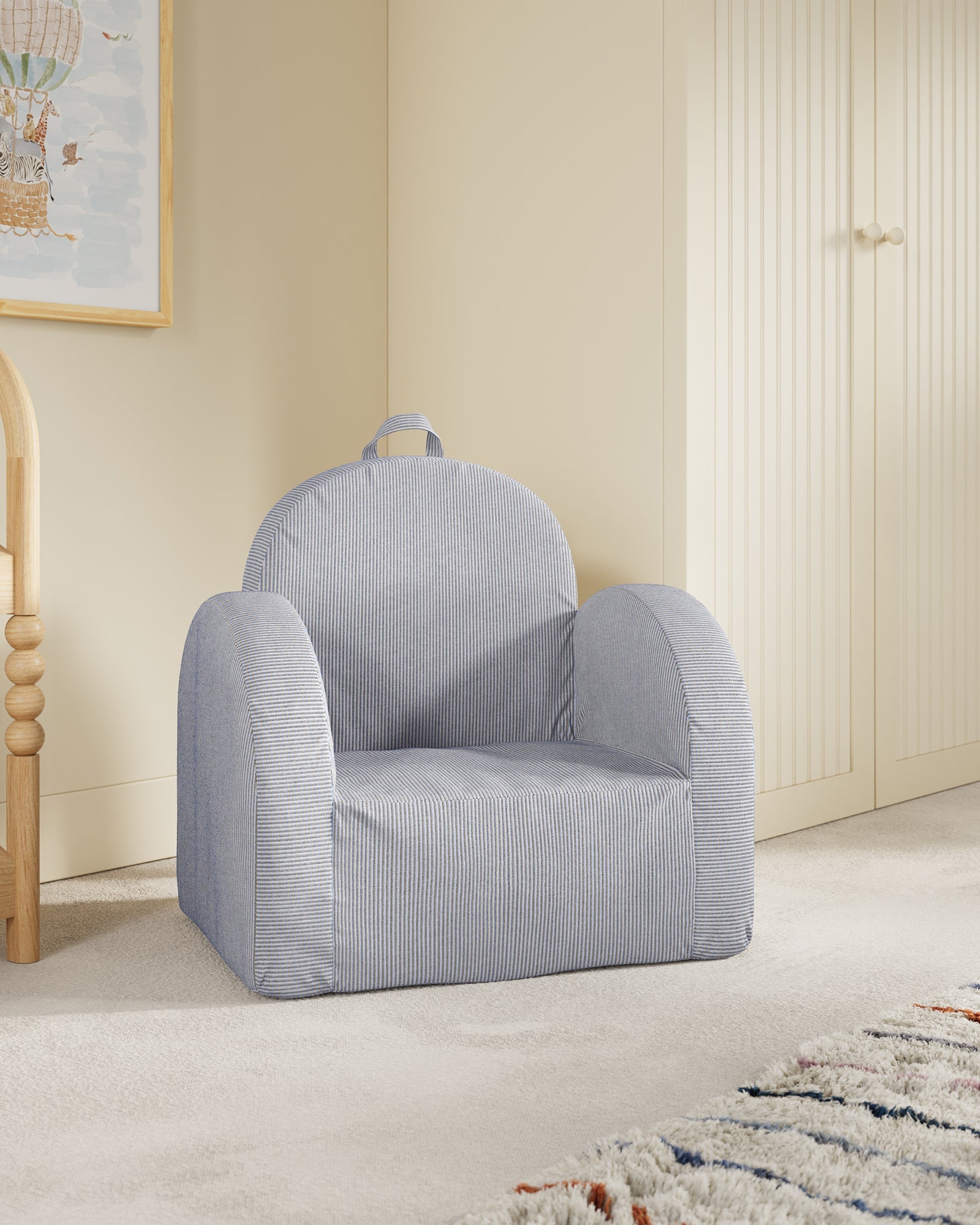 The Hop Mini Chair in Yarn-Dyed Fabric