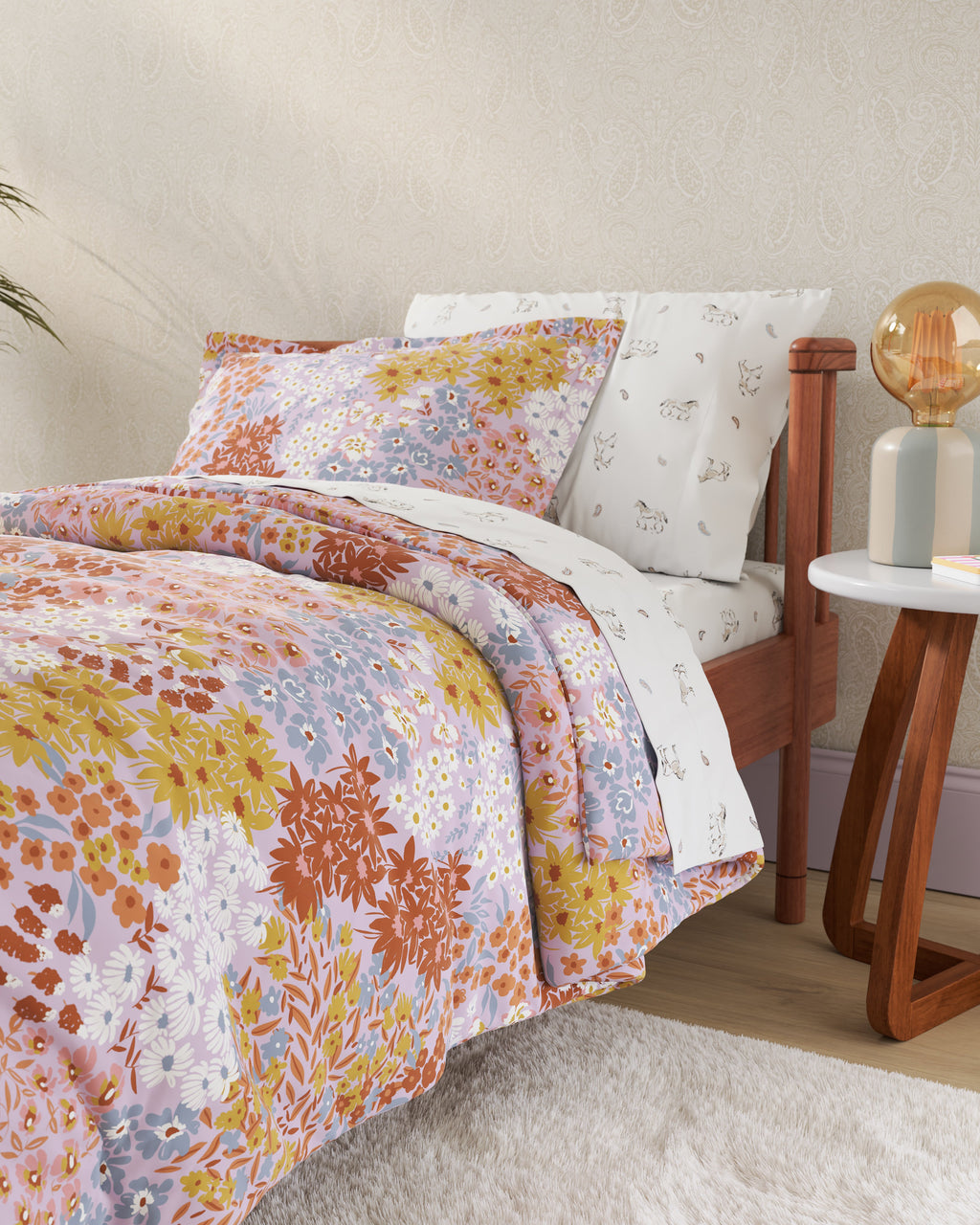 Wildflower Twin Duvet Cover Set