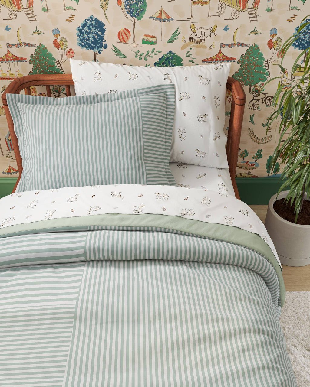 Patchwork Twin Duvet Cover Set