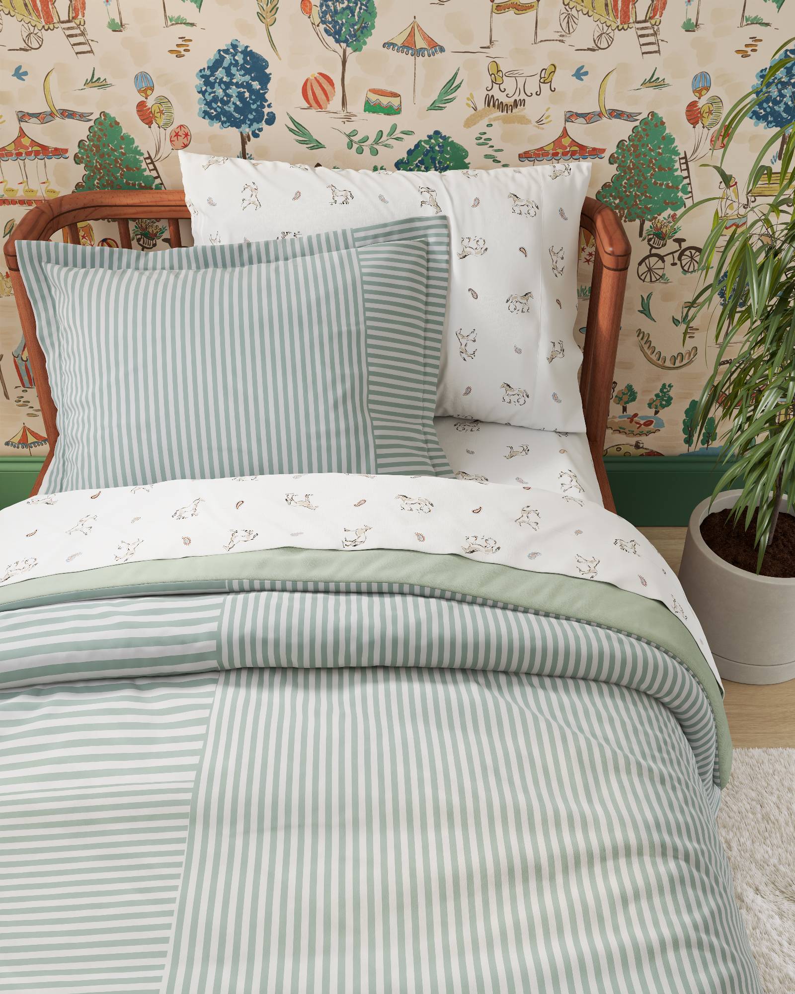 Patchwork Twin Duvet Cover Set
