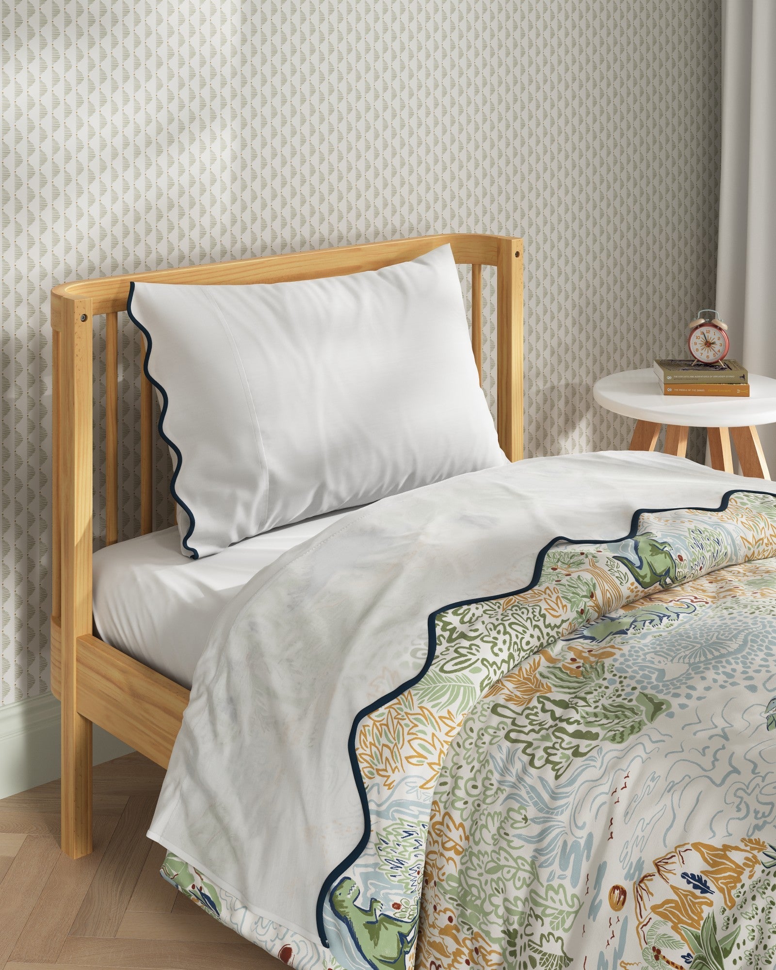 Scallop Edge Twin Sheet Set